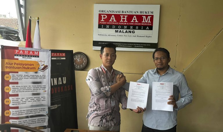 Pojok Solusi Umat, Layanan Bantuan Hukum Hasil MoU PAHAM Cabang Malang dengan Yayasan Asy-Syafaat Malang