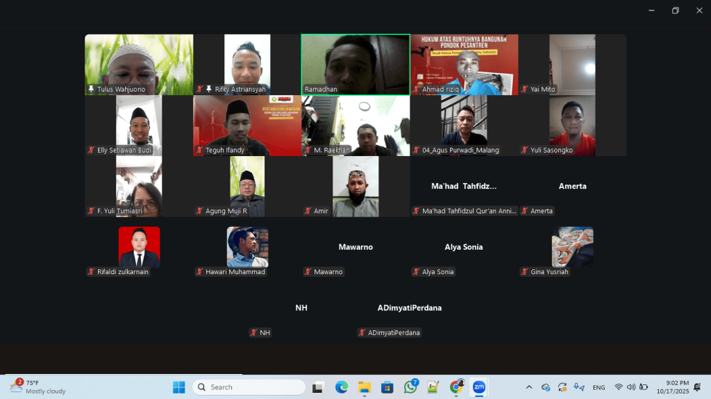 Soroti Kasus Ponpes Al-Khoziny Sidoarjo, DDII KabKota Malang dan PAHAM Cabang Malang Adakan Sinau Advokasi Perdana Pasca TADA Pondok Pesantren dan LKSA #1