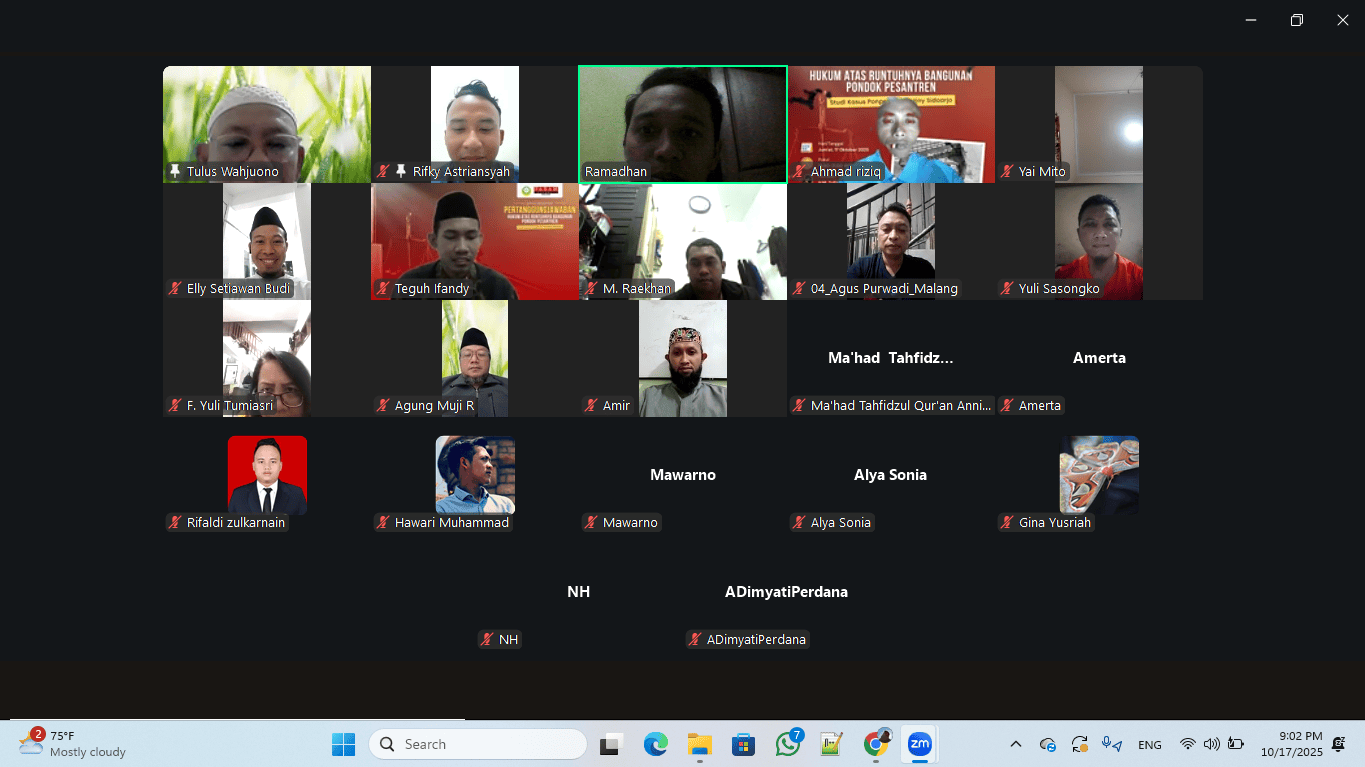 Soroti Kasus Ponpes Al-Khoziny Sidoarjo, DDII KabKota Malang dan PAHAM Cabang Malang Adakan Sinau Advokasi Perdana Pasca TADA Pondok Pesantren dan LKSA #1