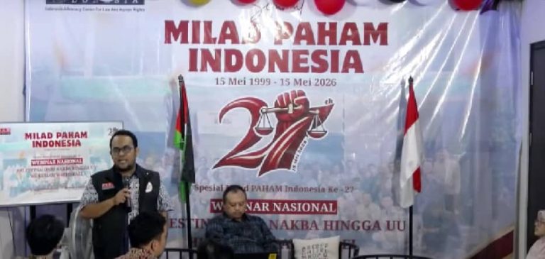 Milad PAHAM Indonesia 2026 Soroti Nakba dan Isu Hukum Israel, Tegaskan Solidaritas untuk Palestina
